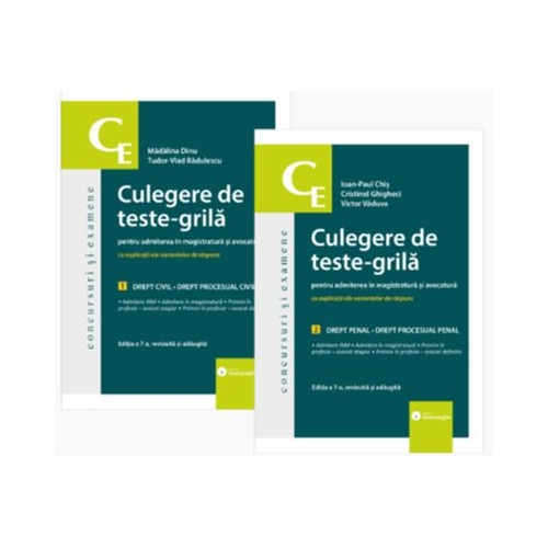 Culegere de teste-grila pentru admiterea in magistratura si avocatura. Editia a 7-a - Ioan-Paul Chis, Madalina Dinu