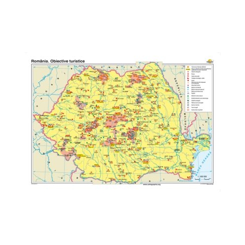 Romania. Obiective turistice 160x120 cm CR-3104A