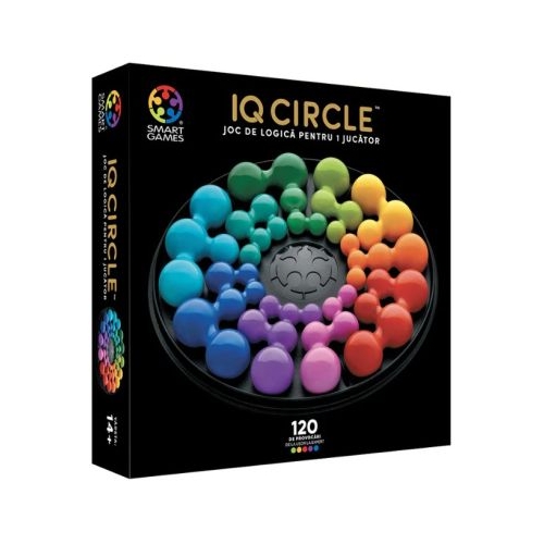 Joc de logica IQ Deluxe Circle, cu 120 de provocari, limba romana
