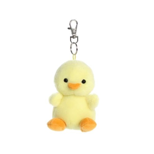 Aurora Palm Pals, jucarie de plus tip breloc, Pui de gaina, 10 cm