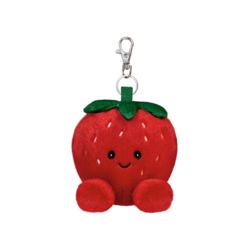 Aurora Palm Pals, jucarie de plus tip breloc, Capsuna, 10 cm