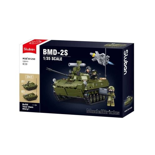 Set de constructie Machete, 530 piese, Tanc BMD-2S - Sluban