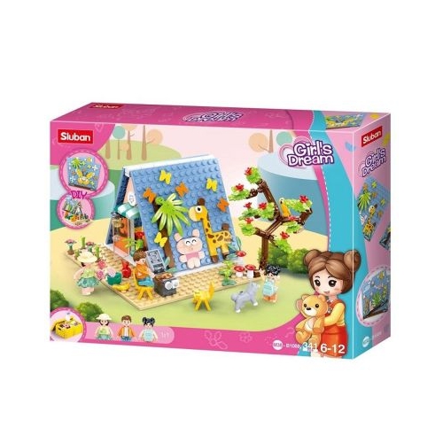Set de constructie Girl's Dream, 341 piese, Vacanta la cabana - Sluban