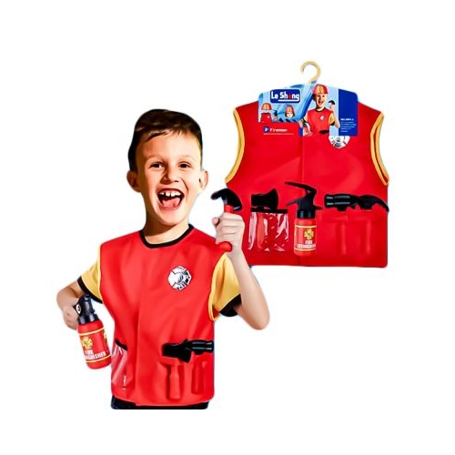 Costum Pompier, cu accesorii