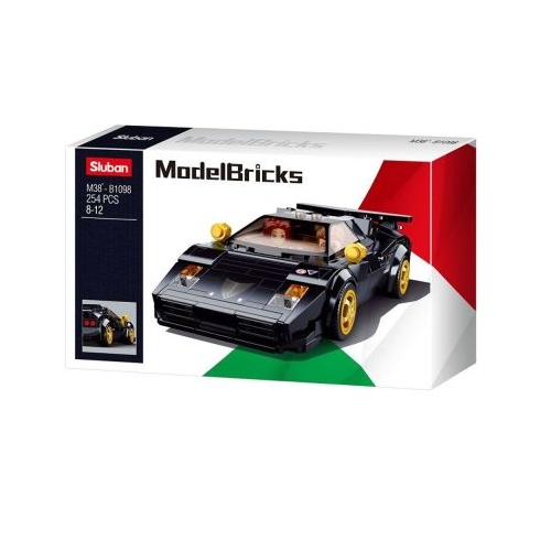 Set de constructie Machete, 254 piese, Masina sport - Sluban