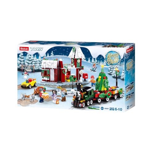 Set de constructie Town, 565 piese, Satul lui Mos Craciun - Sluban