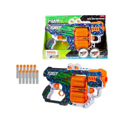 Pistol cu 12 sageti, Foam Strikex - Toi-Toys