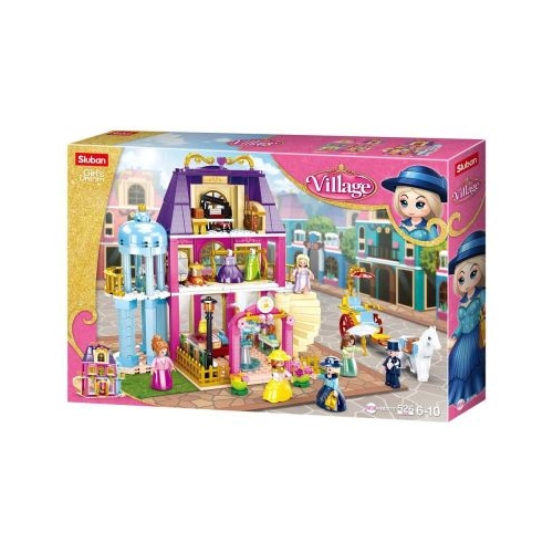 Set de constructie Girl's Dream, 526 piese, Centrul Comercial - Sluban