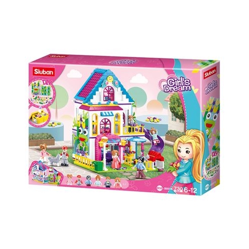 Set de constructie Girl's Dream, 730 piese, Vila familiei - Sluban