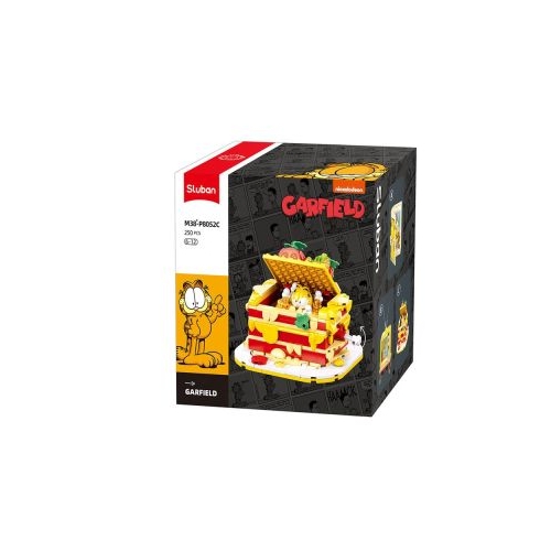 Set de constructie, 250 piese, Garfield si lasagne - Sluban