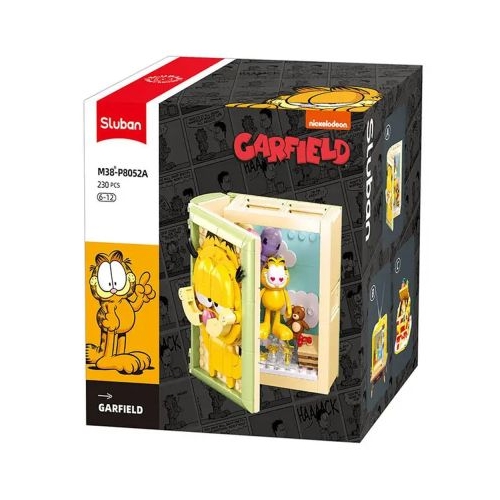 Set de constructie, 230 piese, Garfield si cartea - Sluban