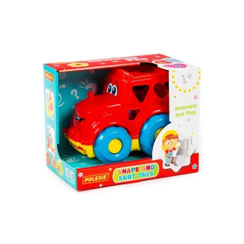 Camion + cuburi educative, 26x16.5x21 cm, Polesie