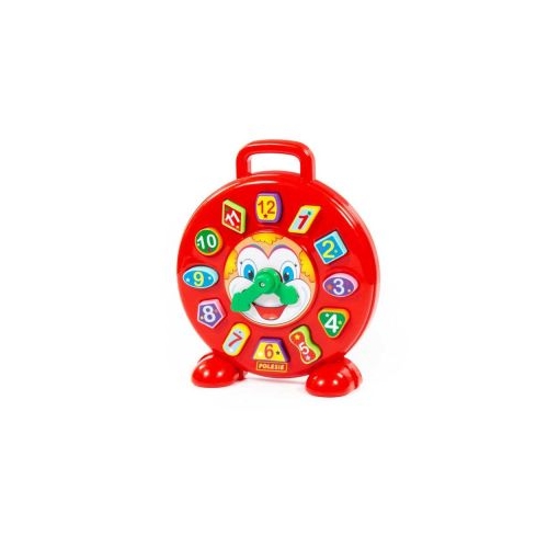 Ceas educativ+forme - Clown, 26x7x30 cm, Polesie