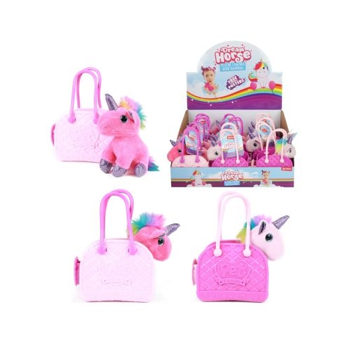 Unicorn din plus, cu gentuta - Toi-Toys
