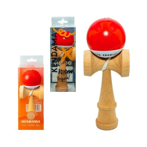 Kendama din lemn PKU, rosu
