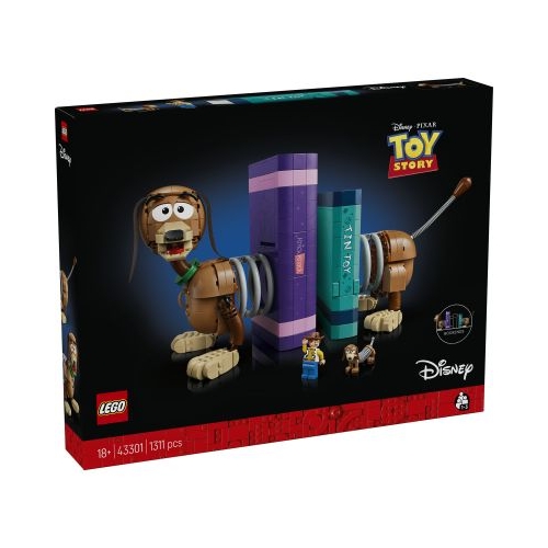 LEGO Disney. Opritoare de carti Cainele Slinky din Povestea jucariilor 43301, 1311 piese,