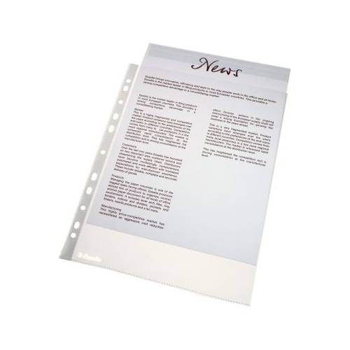 Folie de protectie Esselte, A4, standard, 43 microni, set de 25 buc
