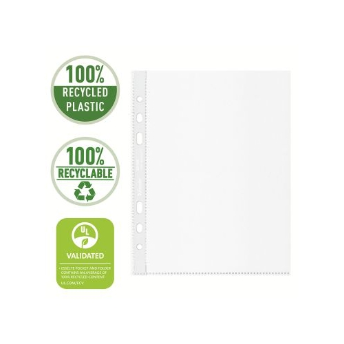 Folie de protectie Esselte Recycled, PP reciclat, A5, 70 mic, 100 bucati/cutie, standard