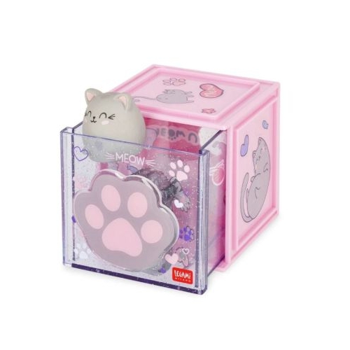 Cutie de depozitare suprapunibila, cub, Kitty, Legami