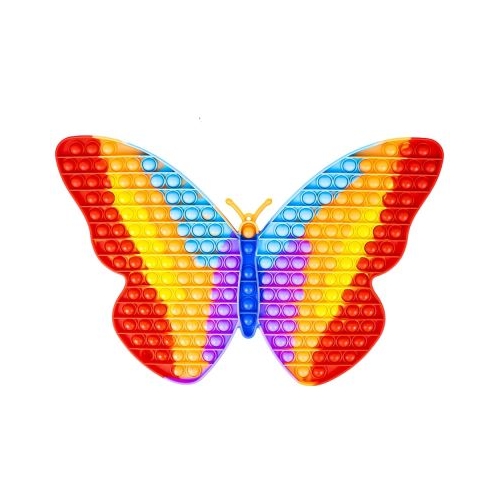Jucarie senzoriala, antistres, curcubeu, XXL, 43x30x1, 5 cm, Fluturas