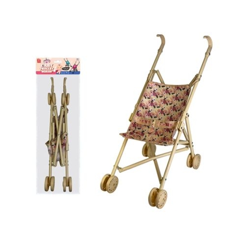 Carucior pentru papusi, cadru metal, 52 cm
