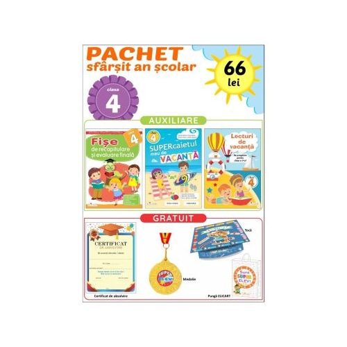 Pachet PROMO sfarsit de an scolar clasa a 4-a