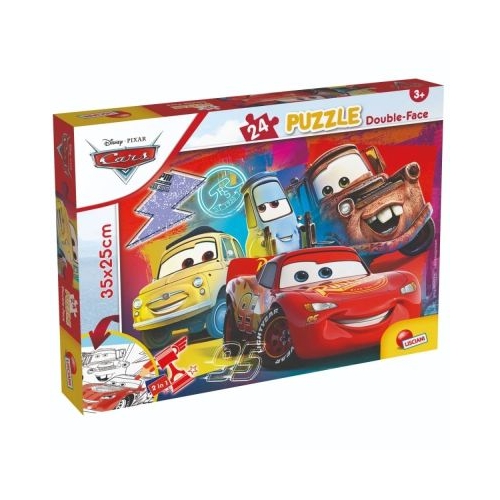 Puzzle Disney Cars 2 in 1, 24 pies- LISCIANI