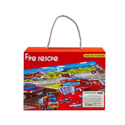 Puzzle in gentuta, Pompieri, 63 piese