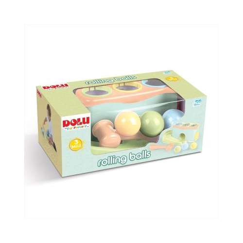 Jucarie bebelusi, Sortator cu ciocanel si bile, Pastel, Dolu