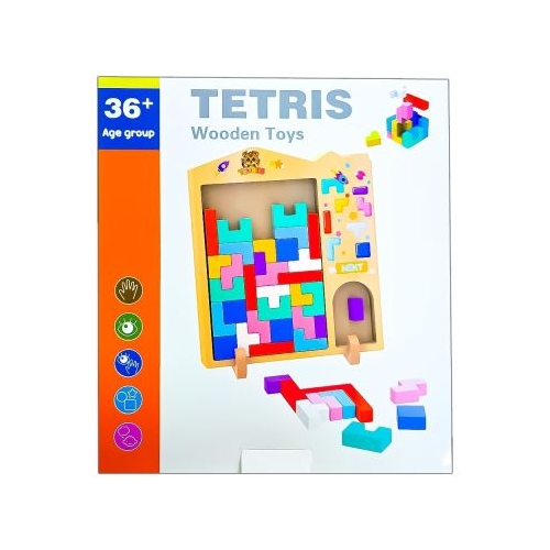 Joc Tetris, din lemn