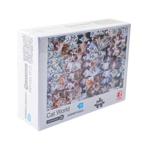 Puzzle carton mini, Lumea pisicilor, 1000 piese