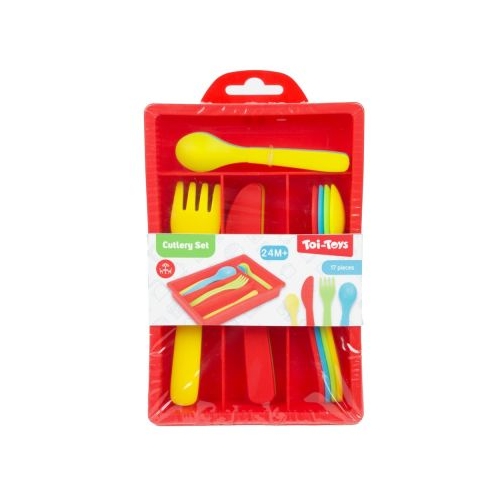 Tavita cu tacamuri, 17 buc/set, Toi-Toys