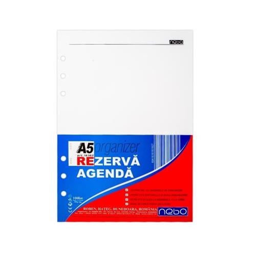 Rezerva Agenda Organizer A5 100 file NEBO