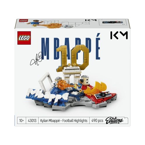 LEGO Editions. Kylian Mbappé Momente importante din fotbal 43013, 490 piese