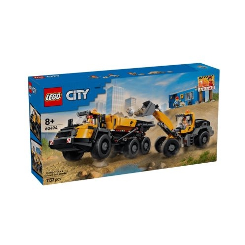LEGO City. Camion basculant si incarcator frontal 60494, 1132 piese