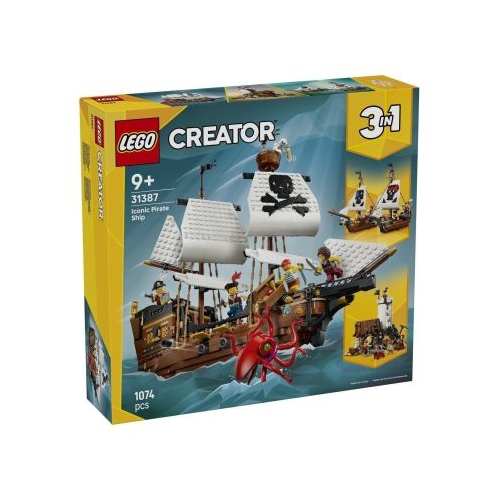 LEGO Creator. Corabie de Pirati Emblematica 31387, 1074 piese