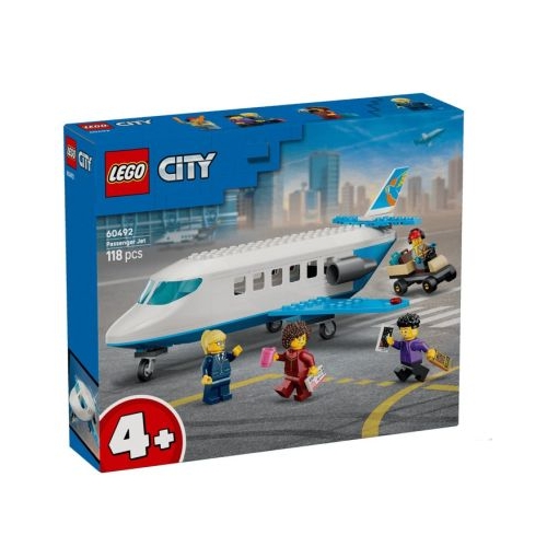 LEGO City. Avion cu reactie pentru pasageri 60492, 118 piese