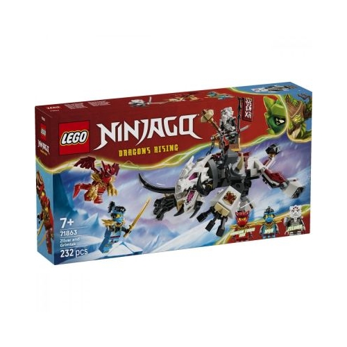 LEGO Ninjago. Zilvar si monstrul dragon Grimtak 71863, 232 piese