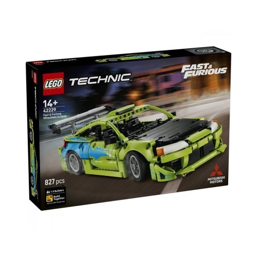 LEGO Technic. Masna Mitsubishi Eclipse din Fast and Furious 42229, 827 piese