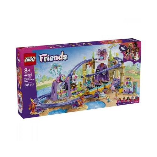 LEGO Friends. Roller-coaster cu sirene 42703, 864 piese