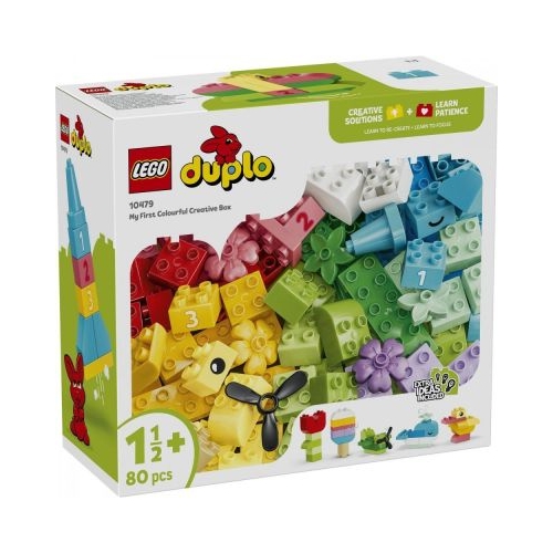 LEGO DUPLO Cutie creativa in culori 10479, 80 piese