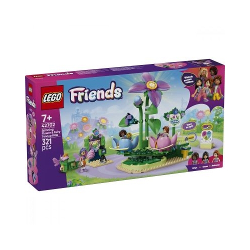 LEGO Friends. Floare rotitoare si ceasca pentru zane 42702, 321 piese