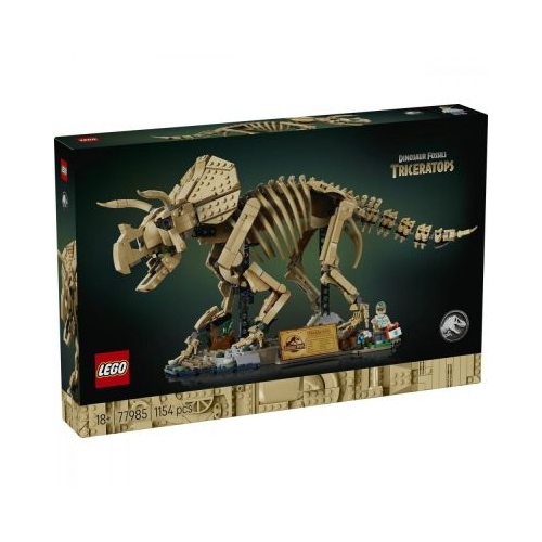 LEGO Jurassic World. Fosile de dinozaur Triceratops 77985, 1154 piese