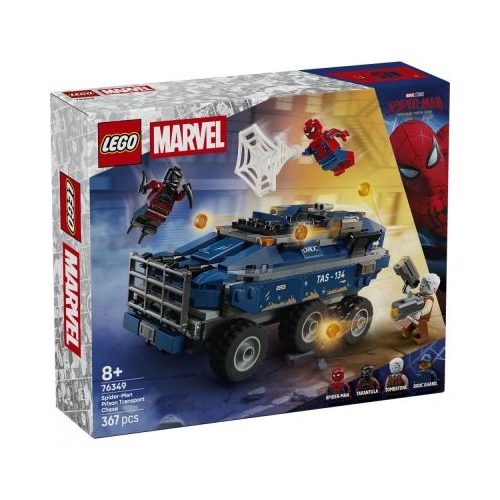 LEGO Marvel Super Heroes. Urmarire cu Omul Paianjen si masina inchisorii 76349, 367 piese