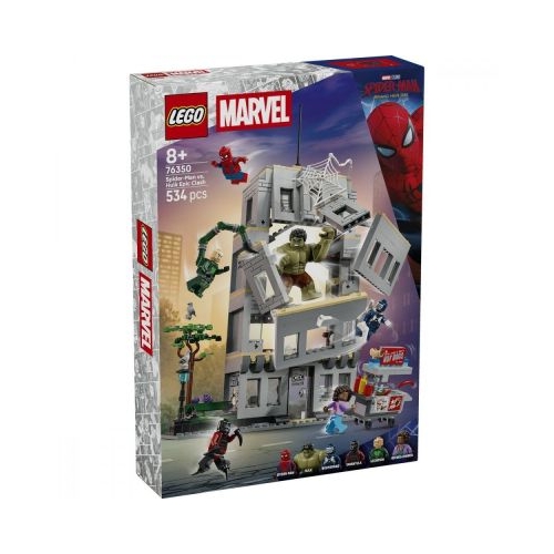 LEGO Marvel Super Heroes. Confruntarea memorabila dintre Omul-Paianjen si Hulk 76350, 534 piese