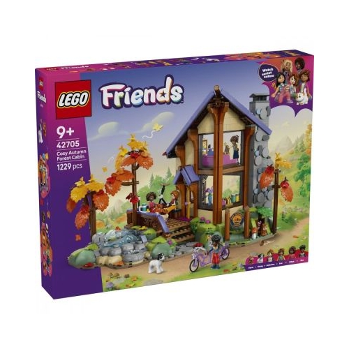 LEGO Friends. Cabana primitoare in padure toamna 42705, 1229 piese