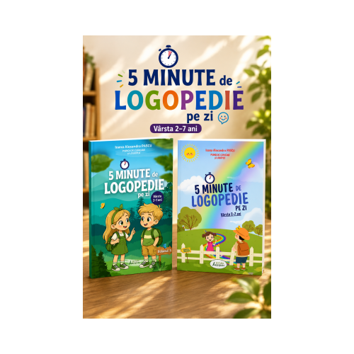 Pachet: 5 minute de Logopedie Volumul1 si Volumul 2