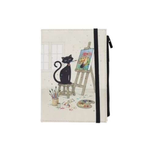 Carnet A5 cu liniatura dictando Bug Art Chat Peintre, Kiub