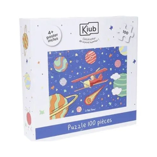 Puzzle 100 piese Le Petit Prince Enfants Planetes, Kiub