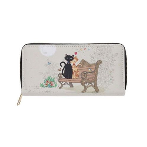 Portofel Bug Art Couple de chats, Kiub
